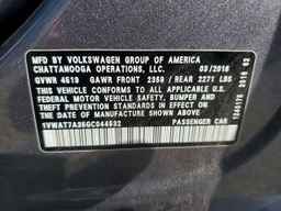 2016 VOLKSWAGEN Passat