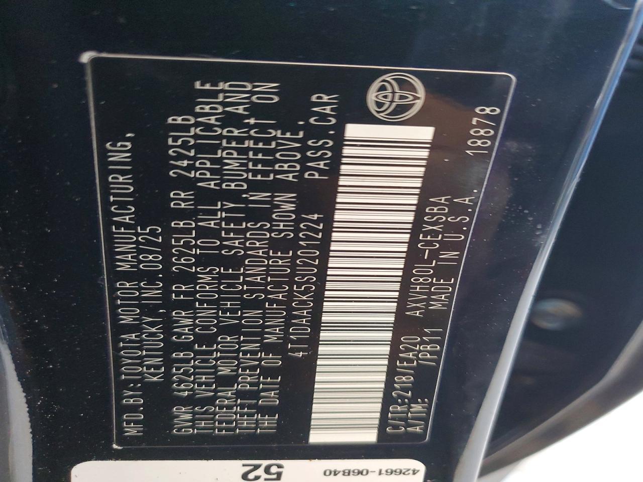 2025 TOYOTA CAMRY