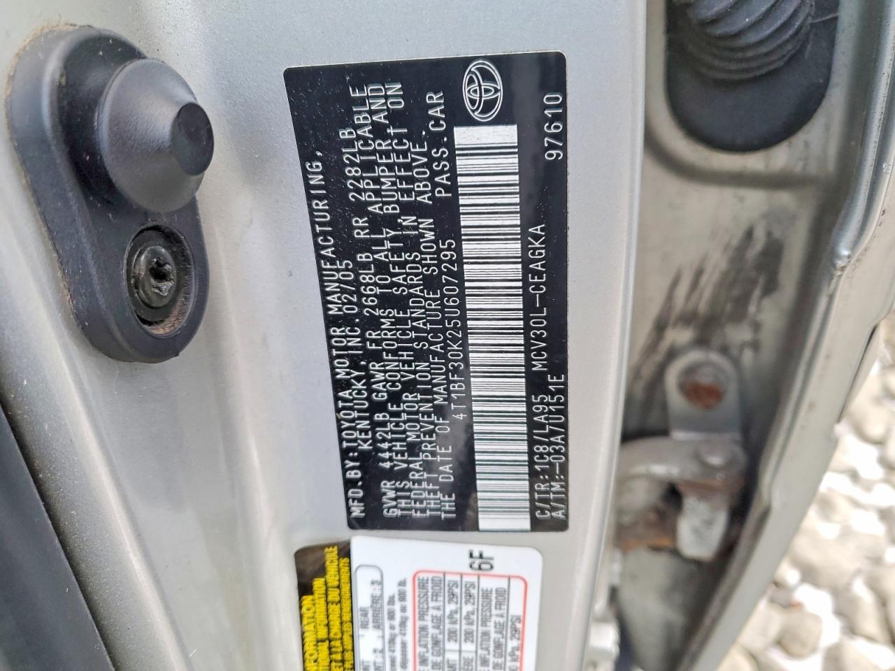 2005 TOYOTA CAMRY