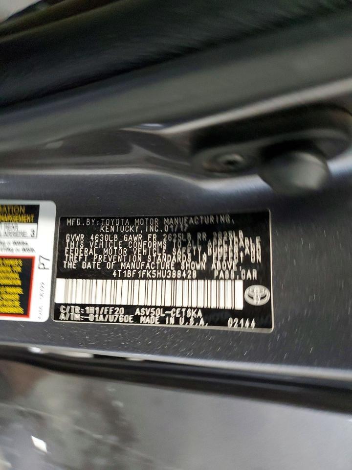 2017 TOYOTA CAMRY