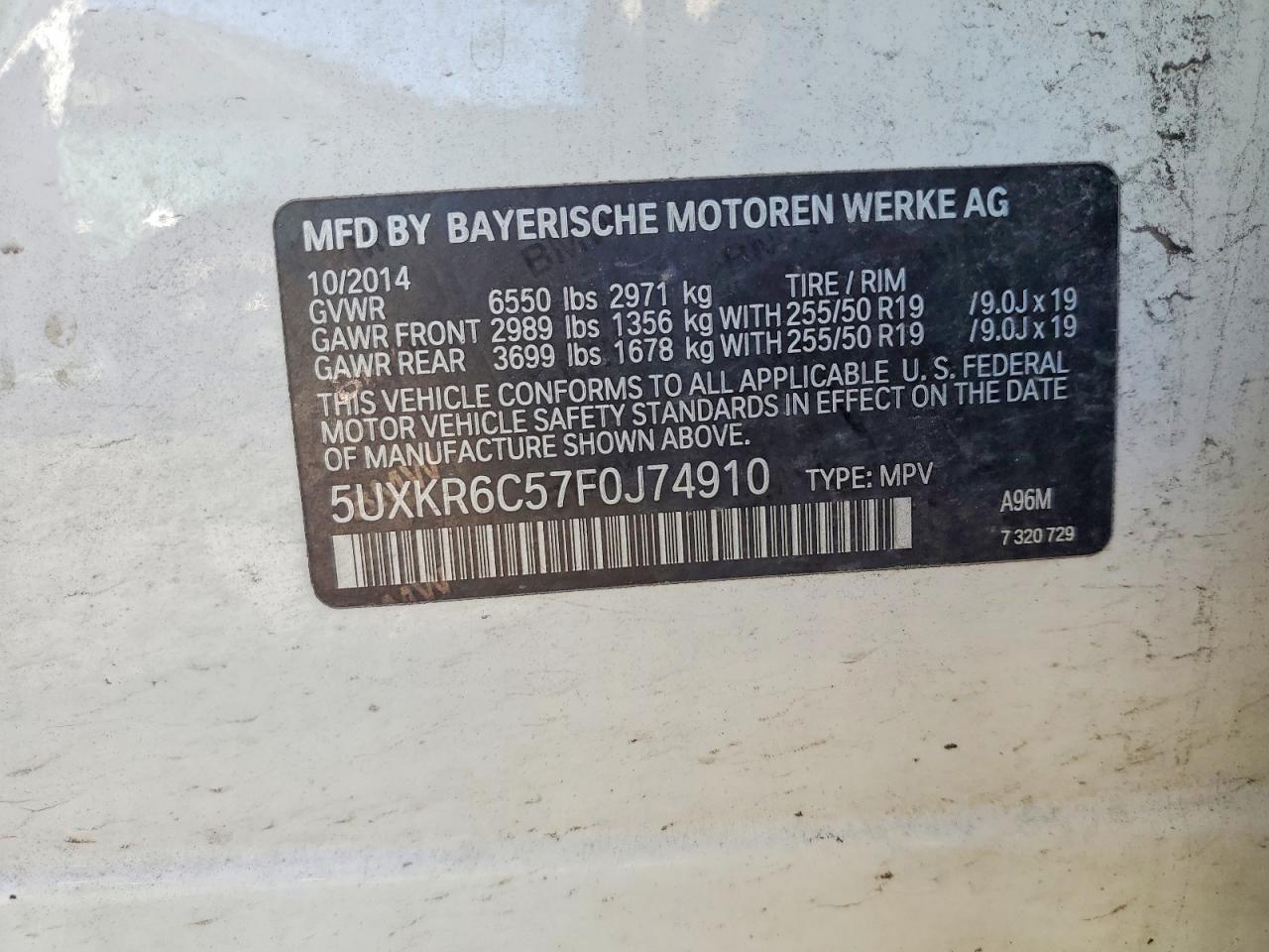 2015 BMW X5