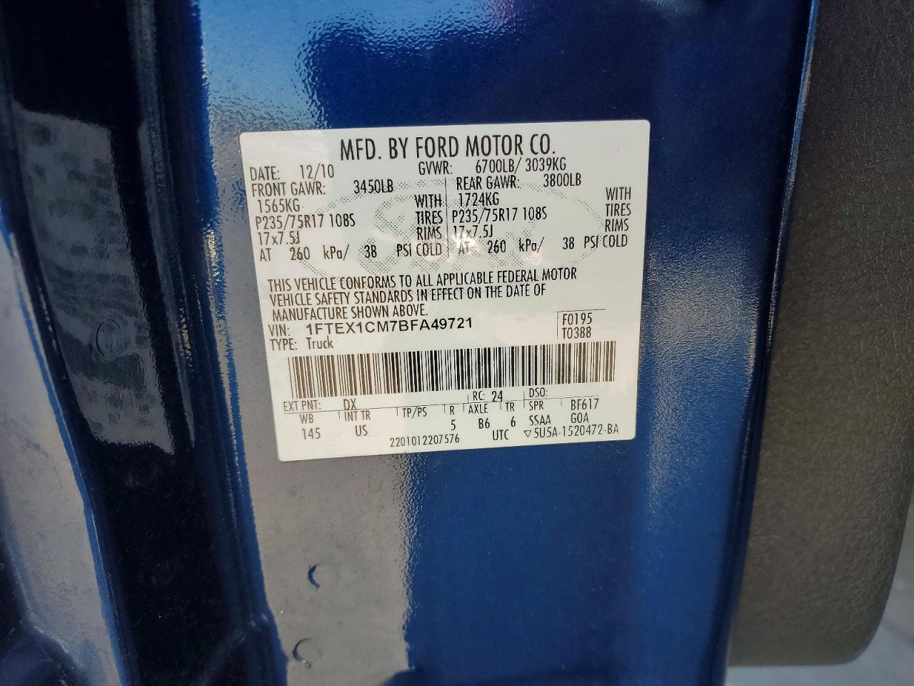2011 FORD F-150