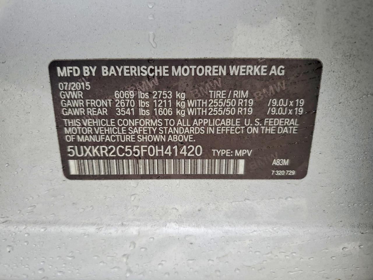 2015 BMW X5