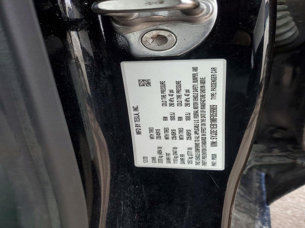 2021 TESLA MODEL 3