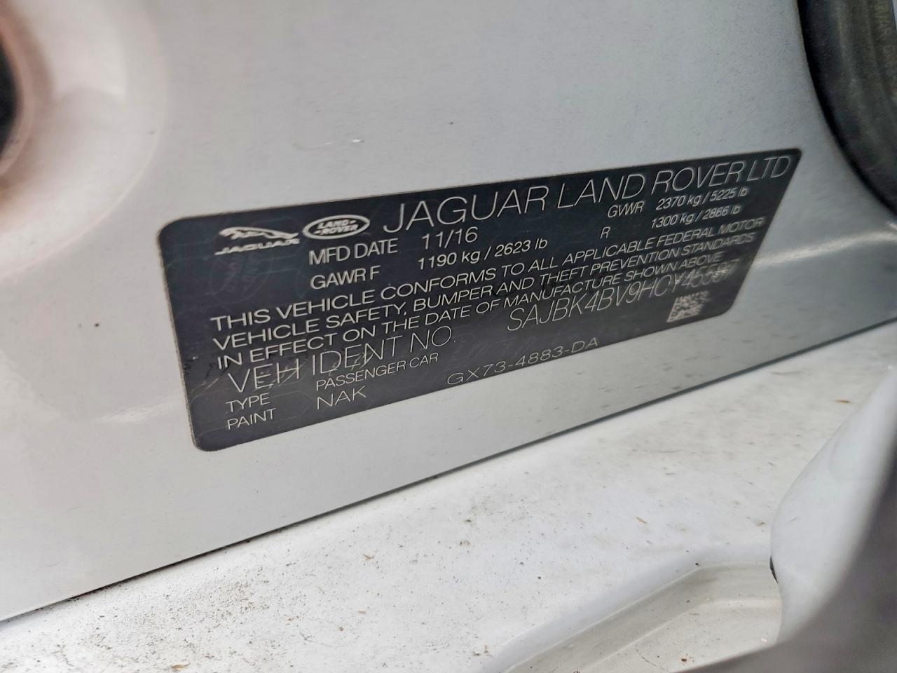 2017 JAGUAR XF