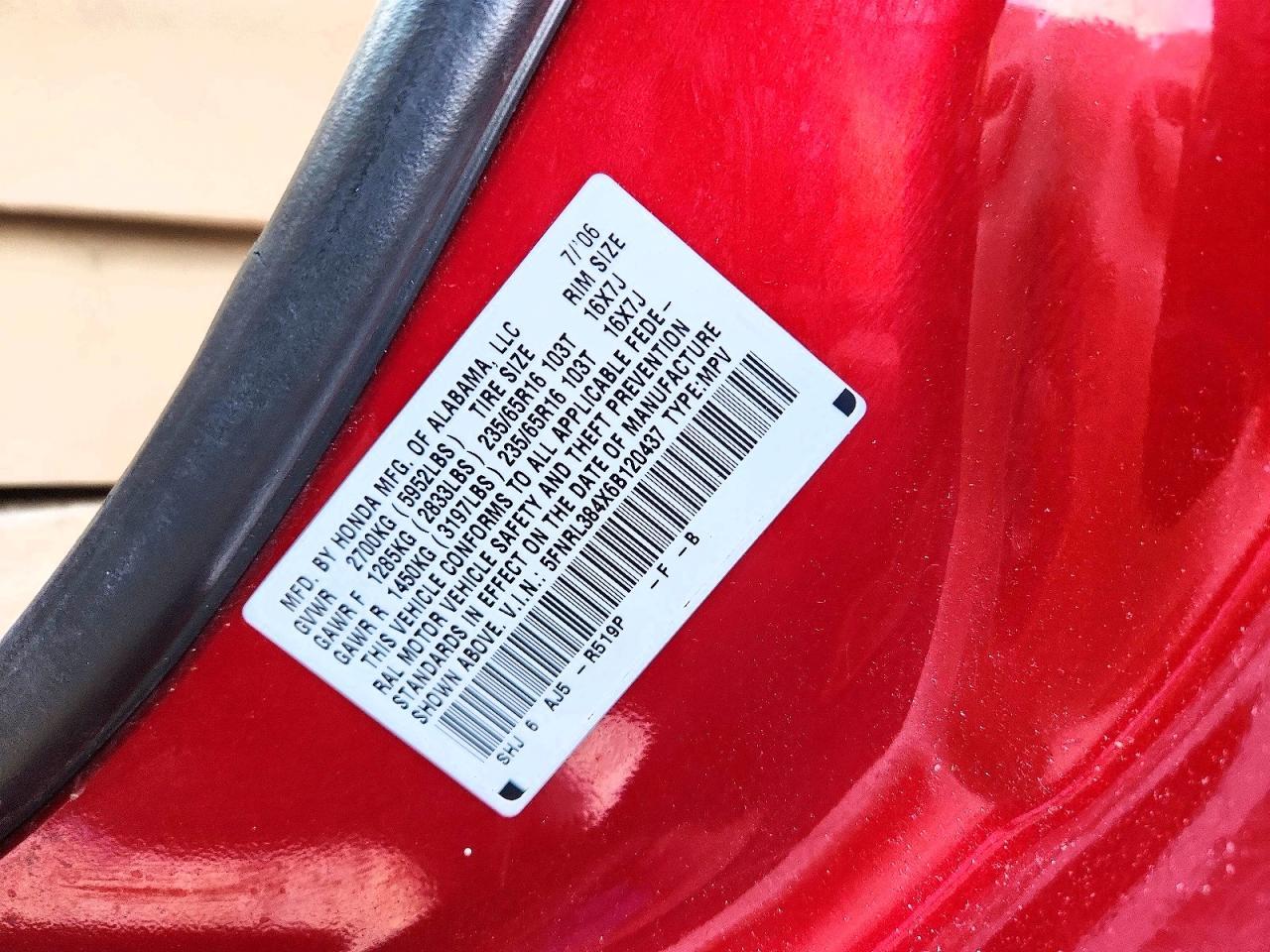 2006 HONDA ODYSSEY