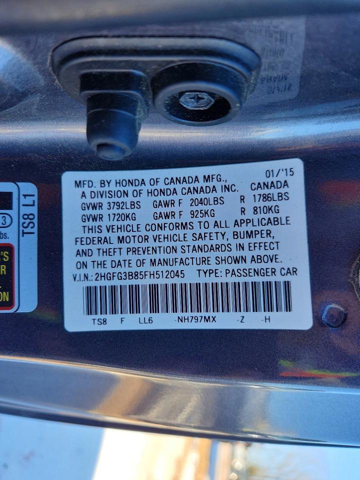 2015 HONDA CIVIC