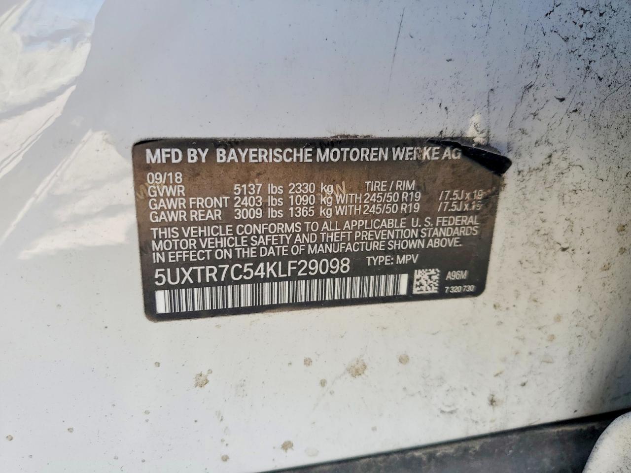 2019 BMW X3