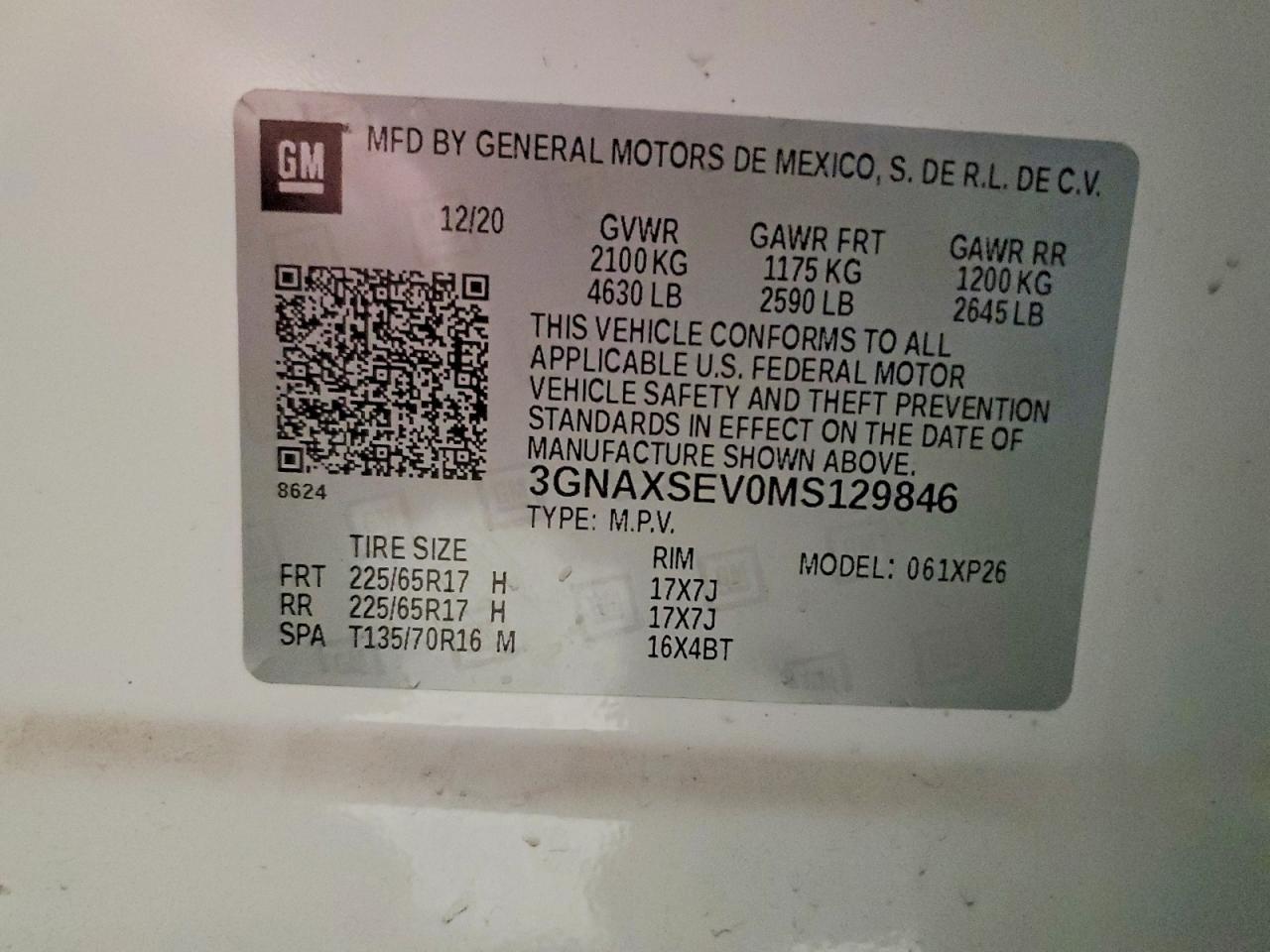 2021 CHEVROLET EQUINOX