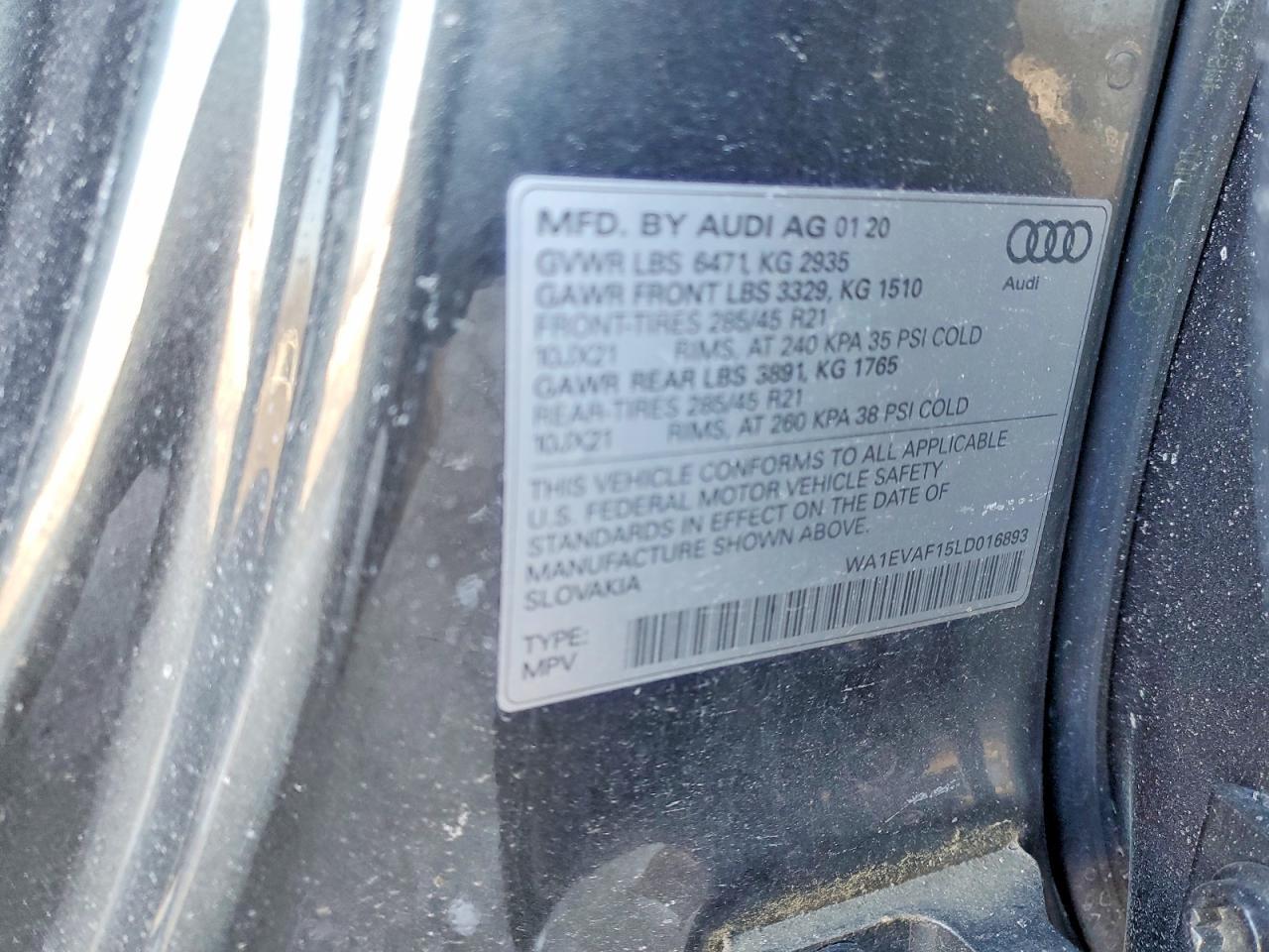 2020 AUDI Q8
