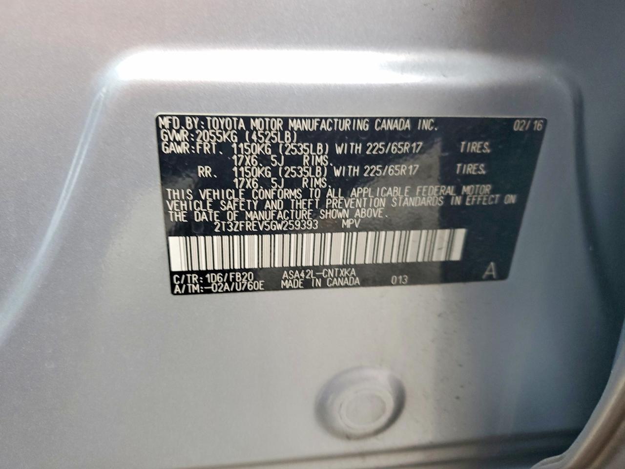 2016 TOYOTA RAV4