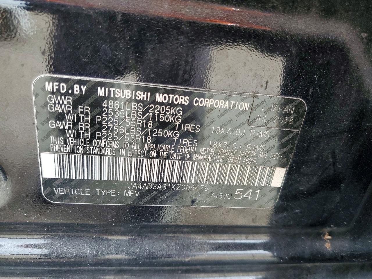 2019 MITSUBISHI outlander