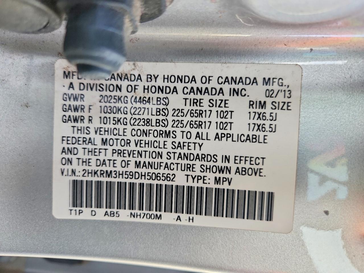 2013 HONDA CR-V