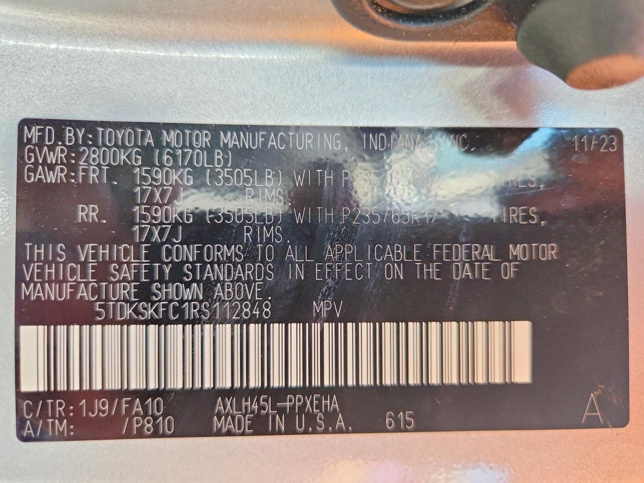 2024 TOYOTA SIENNA