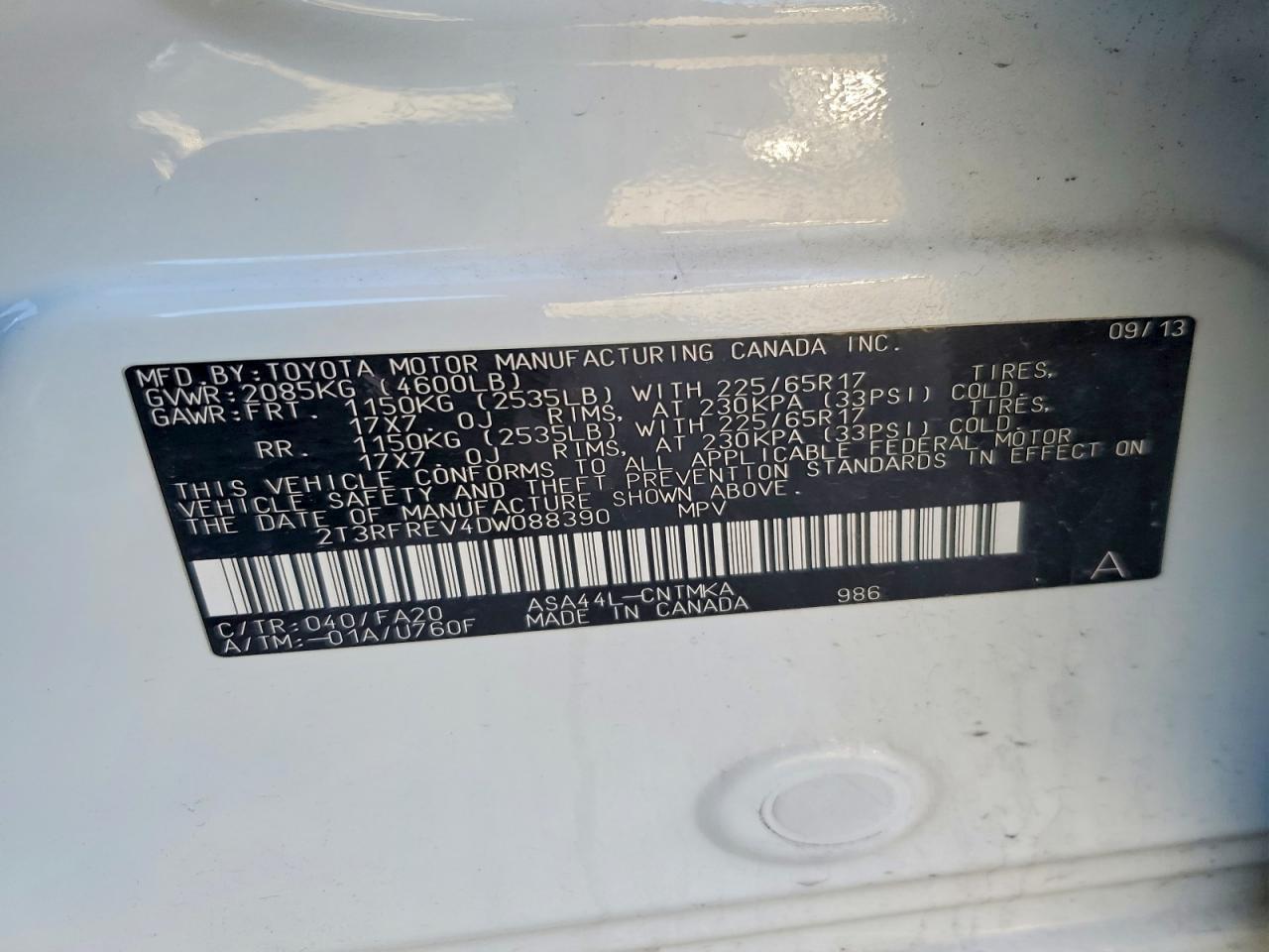 2013 TOYOTA RAV4