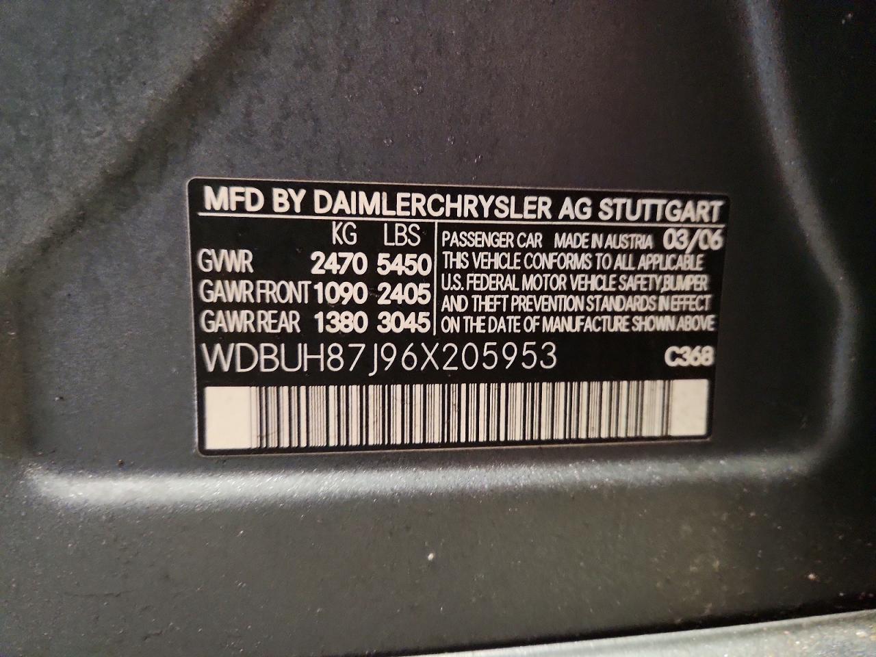 2006 MERCEDES-BENZ E-Class