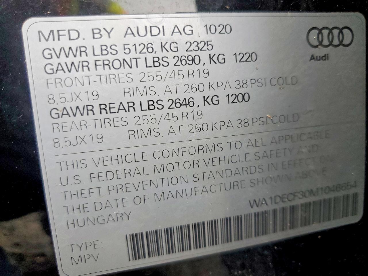 2021 AUDI Q3
