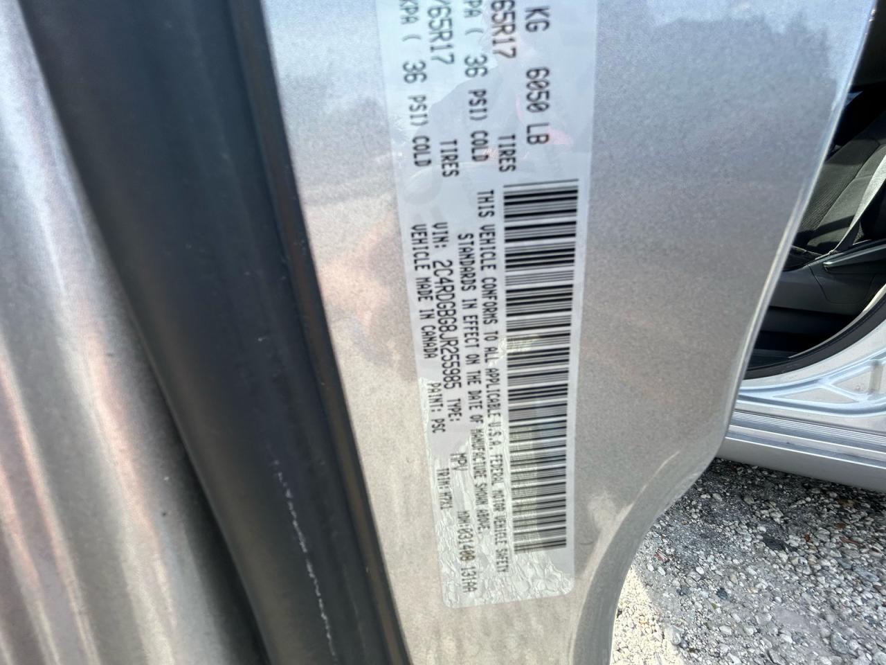 2018 DODGE GRAND CARAVAN
