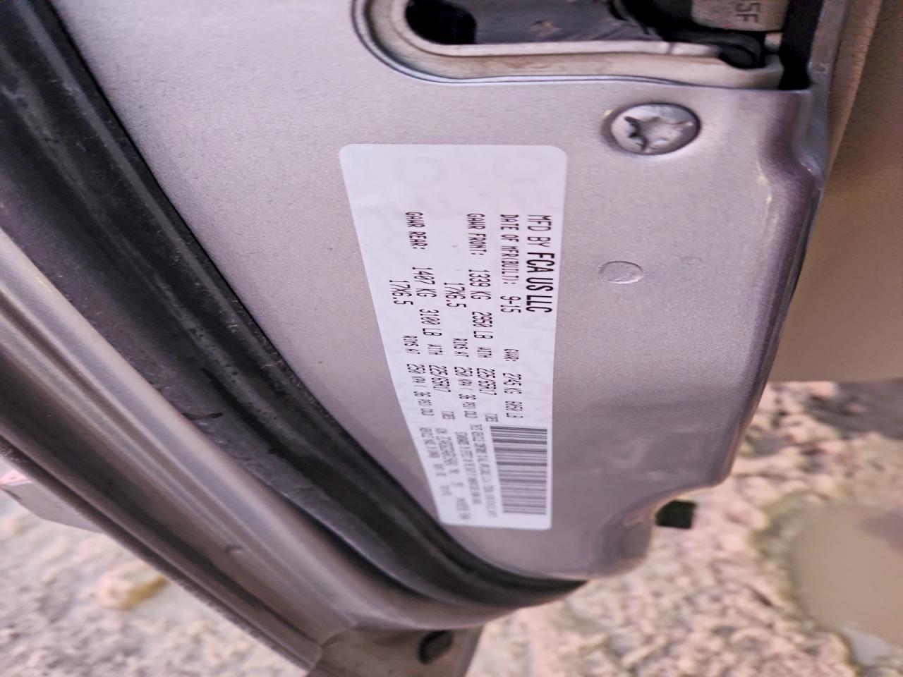 2016 DODGE GRAND CARAVAN