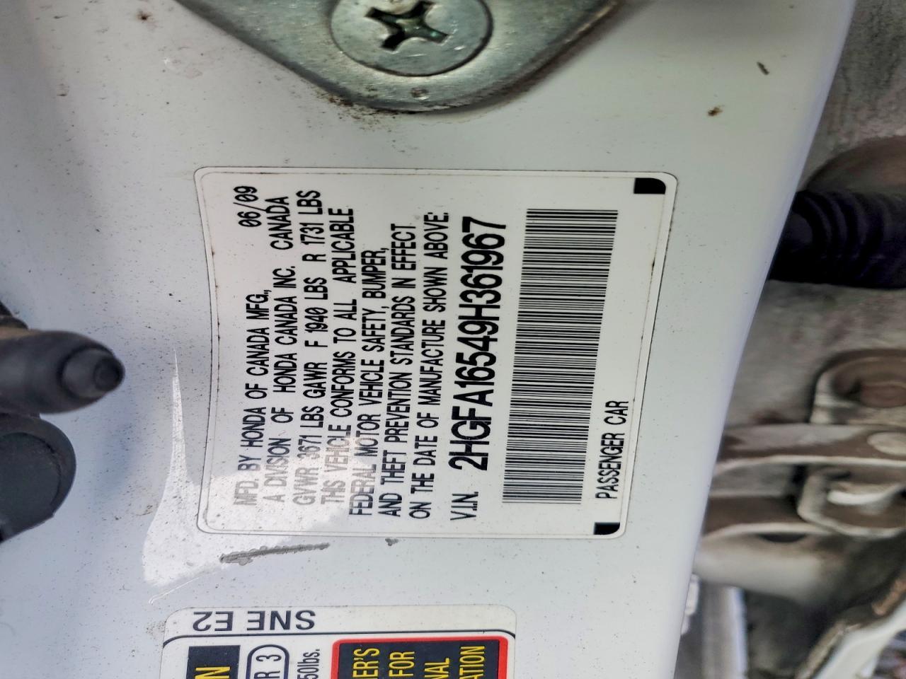 2009 HONDA CIVIC