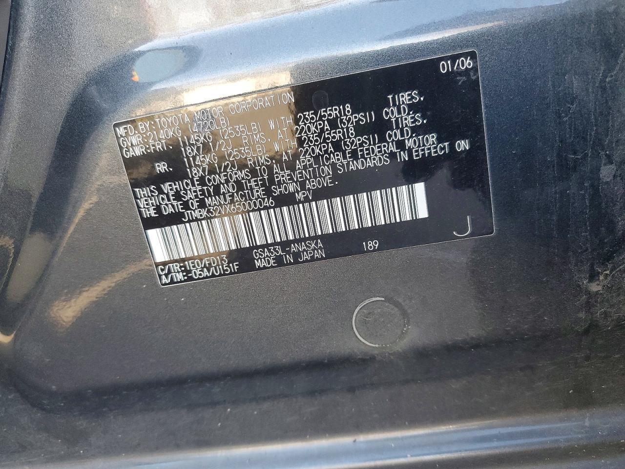 2006 TOYOTA RAV4