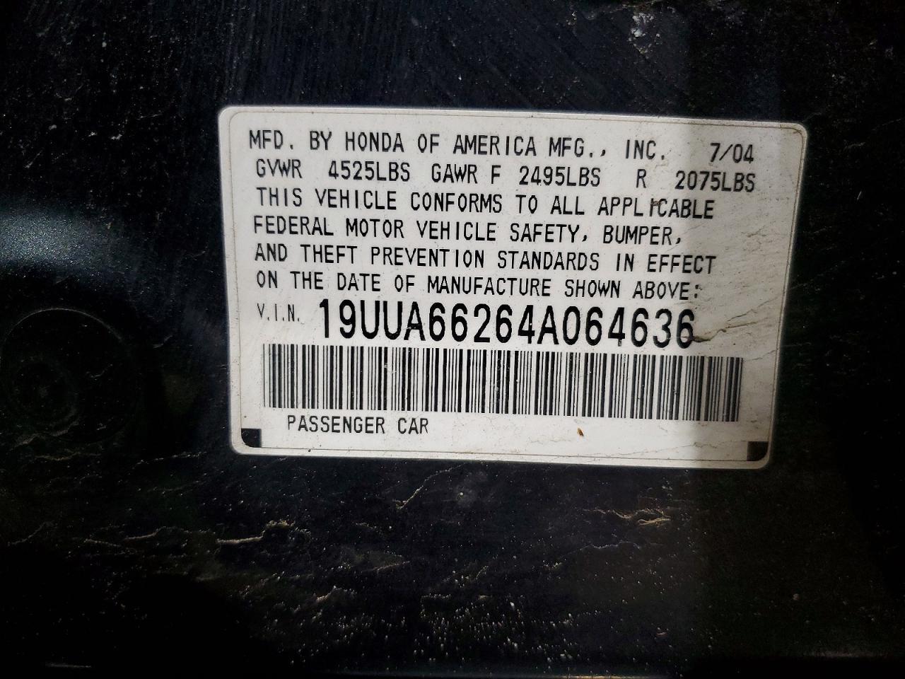 2004 ACURA TL