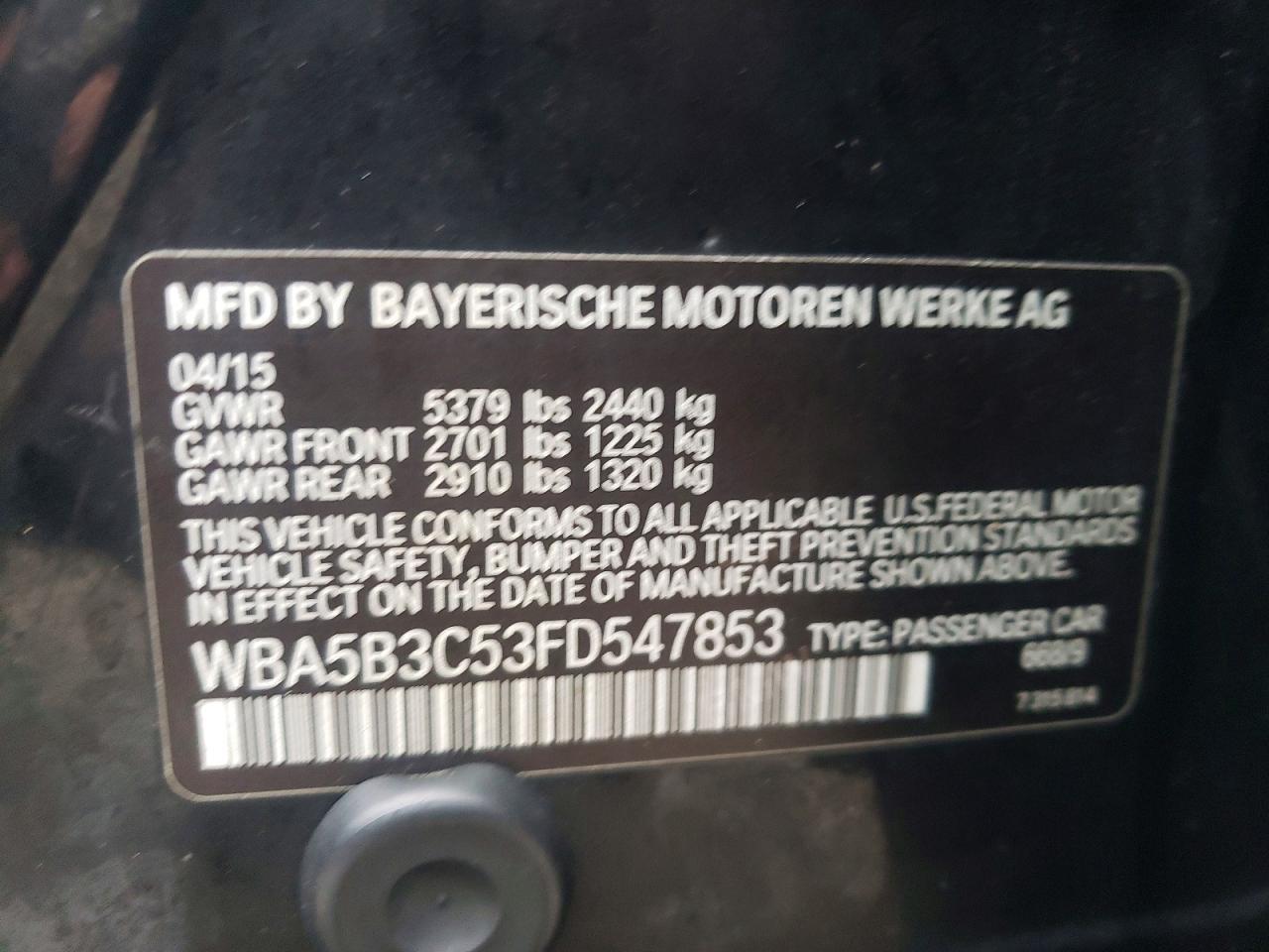 2015 BMW 5 series