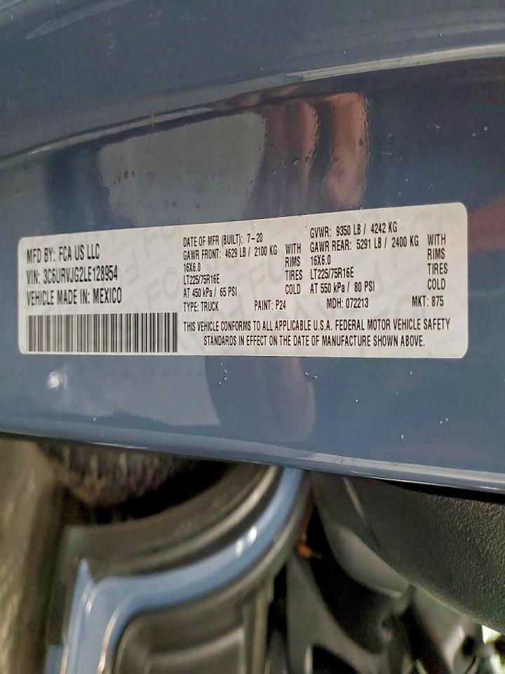 2020 RAM ProMaster 3500