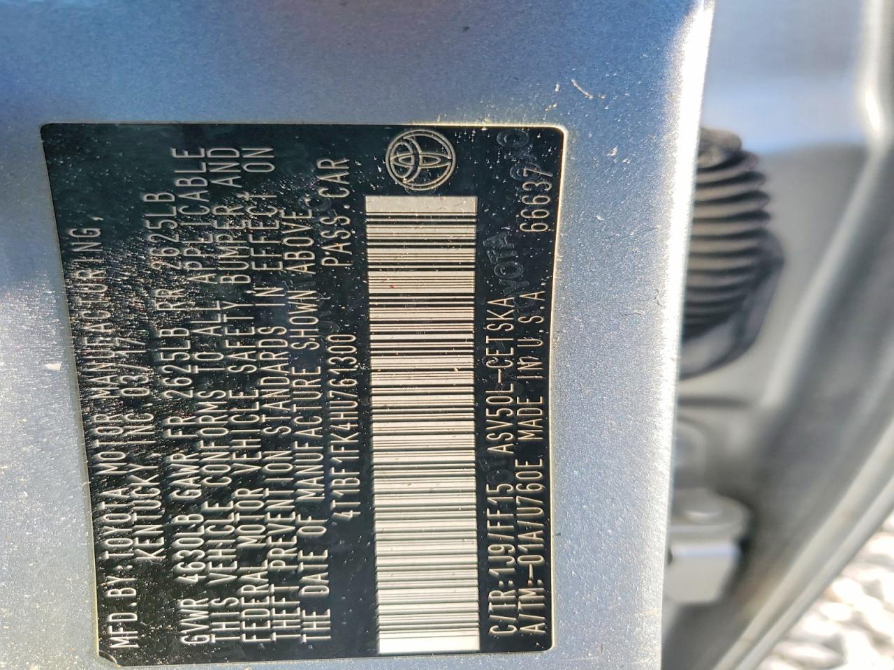 2017 TOYOTA CAMRY