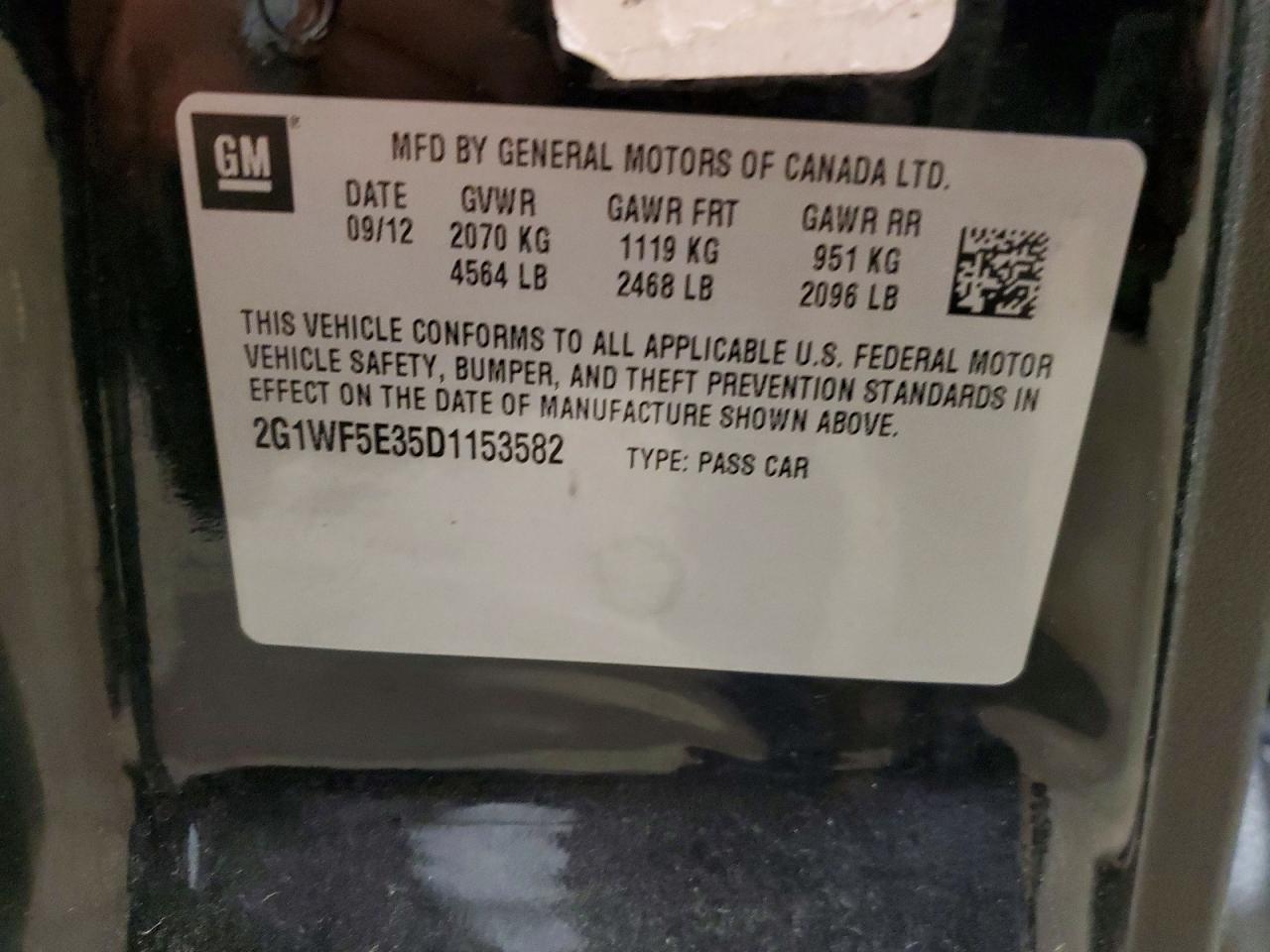 2013 CHEVROLET IMPALA