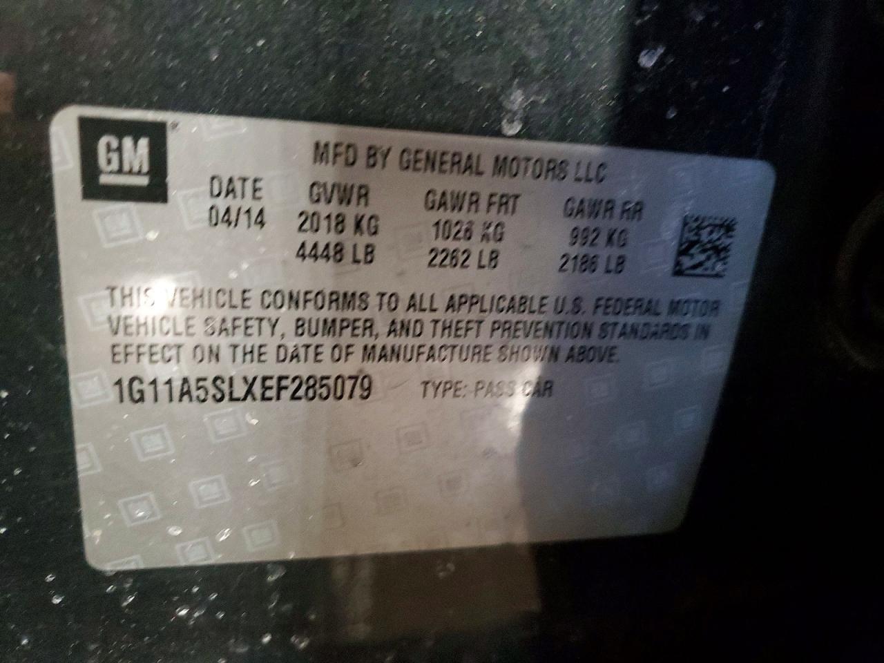 2014 CHEVROLET MALIBU