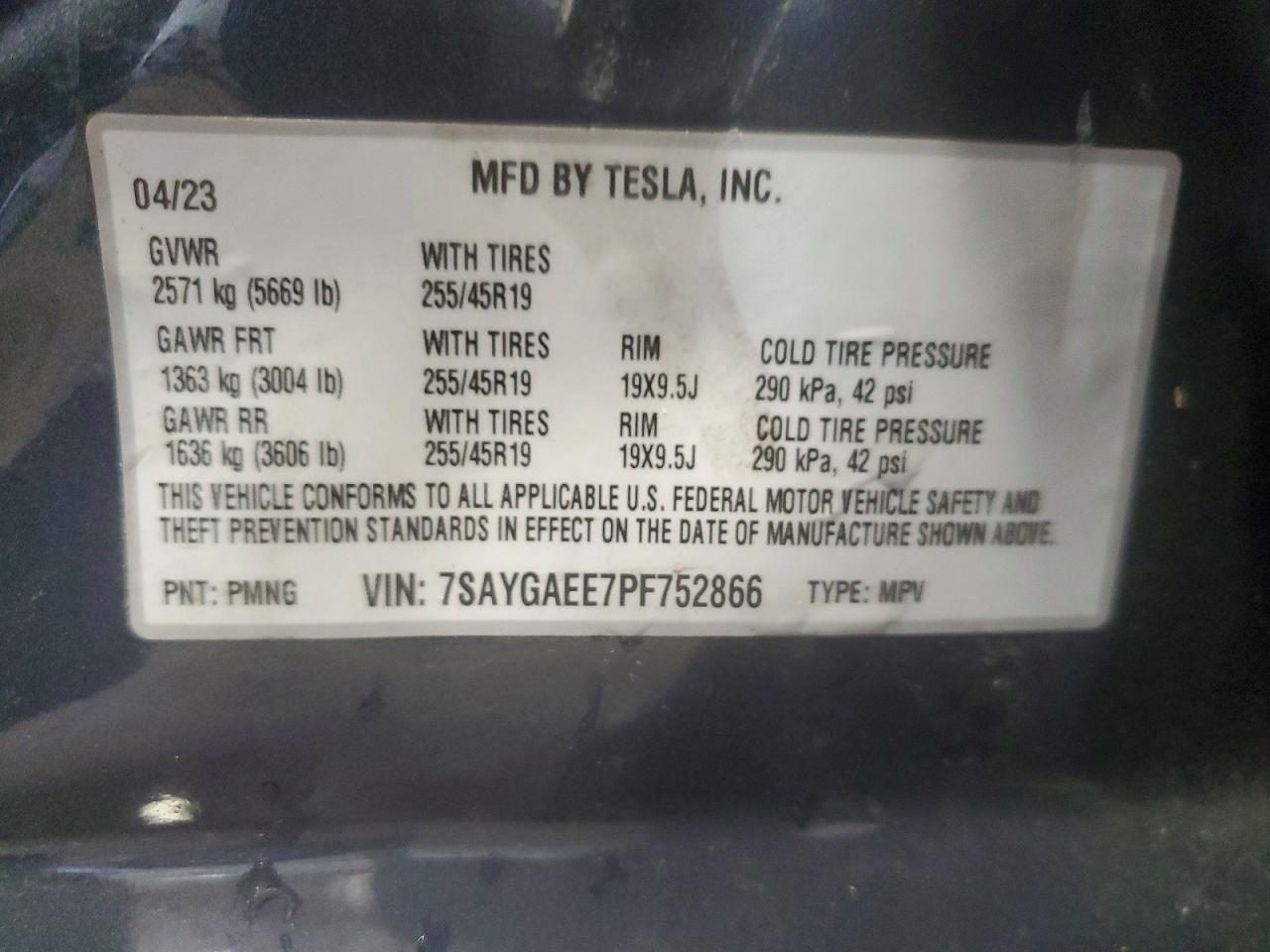 2023 TESLA MODEL Y