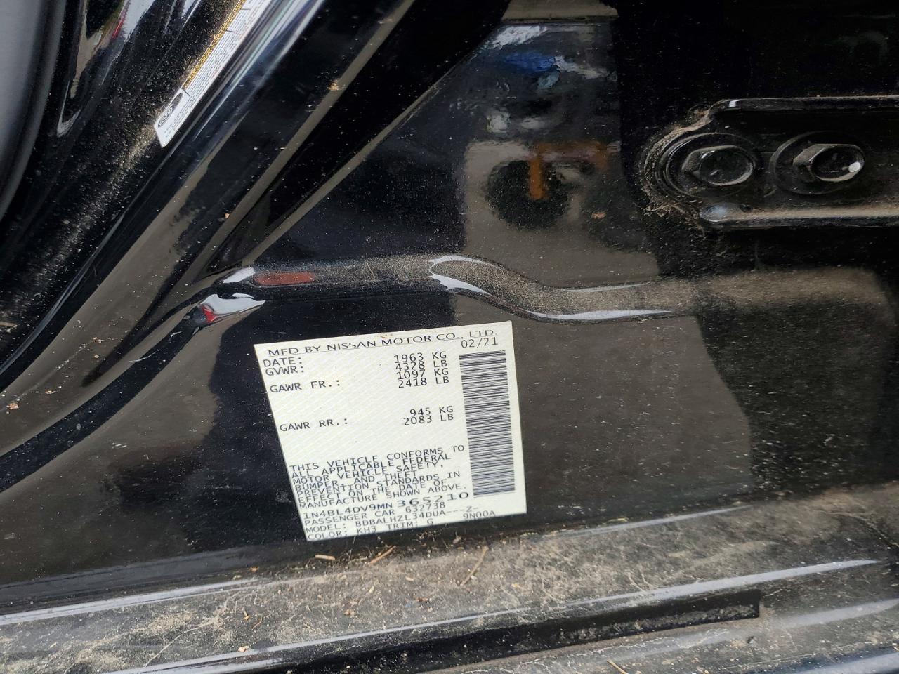 2021 NISSAN ALTIMA