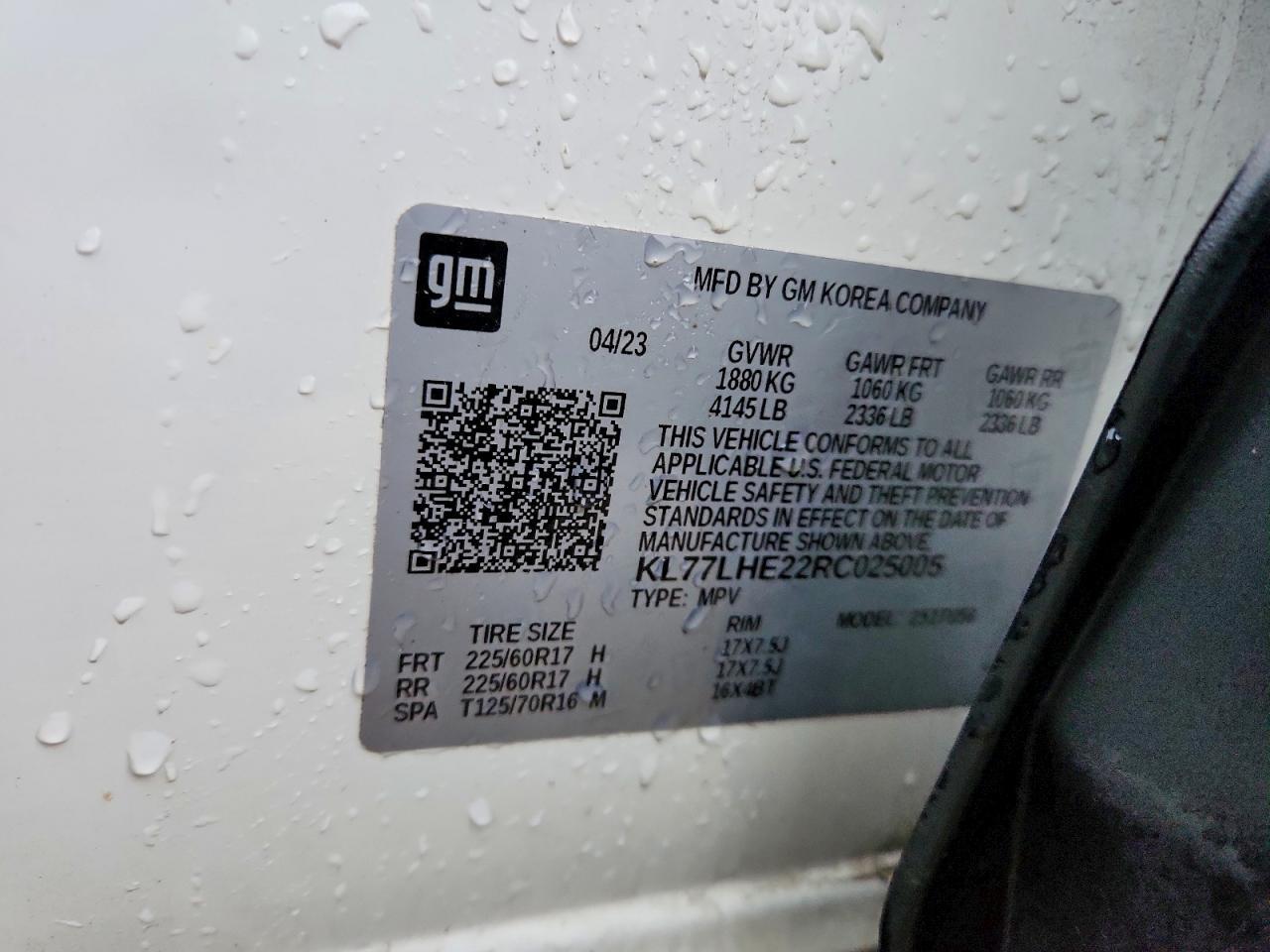 2024 CHEVROLET TRAX
