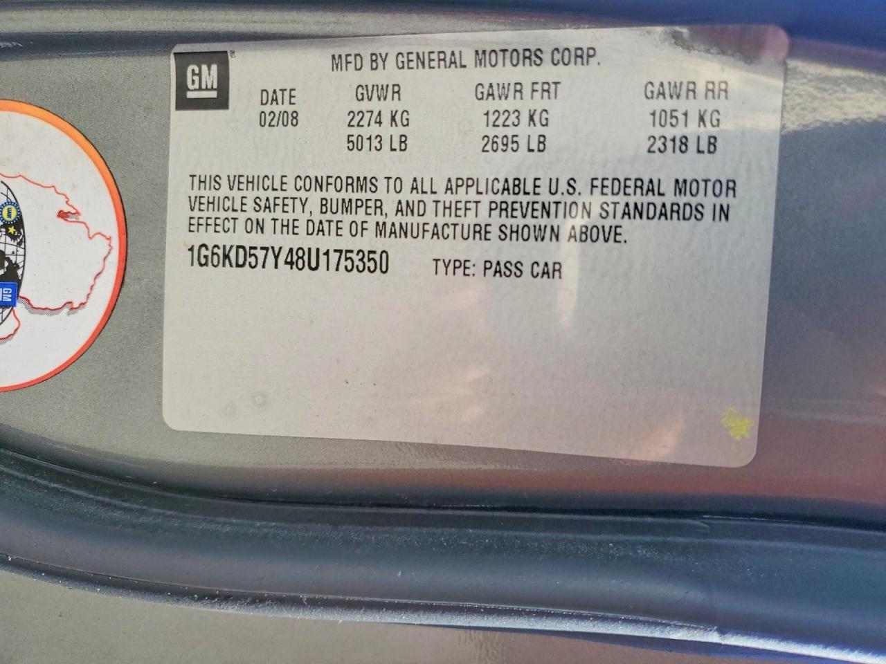 2008 CADILLAC DTS