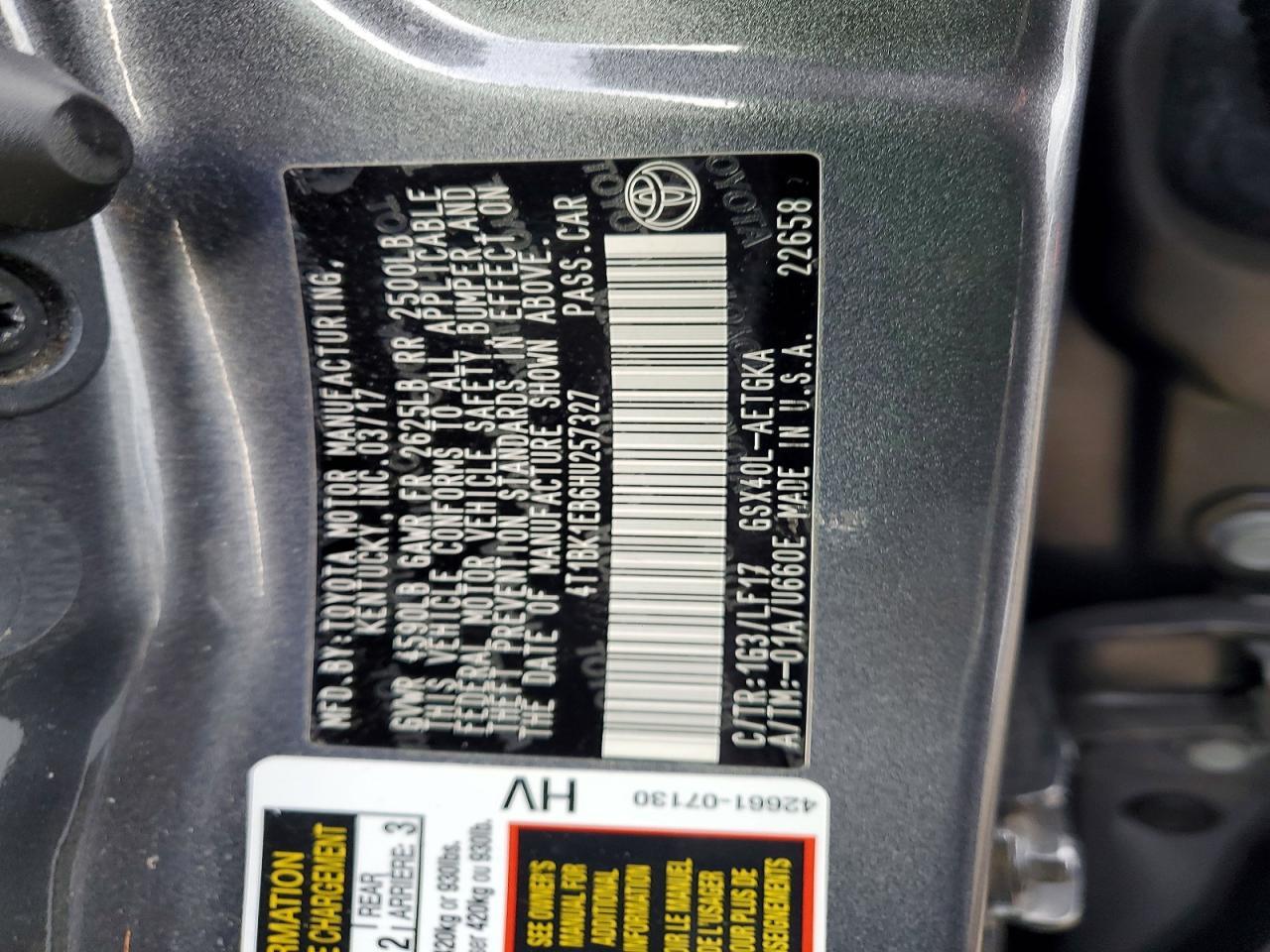 2017 TOYOTA Avalon