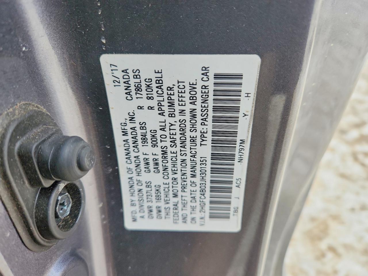 2018 HONDA CIVIC