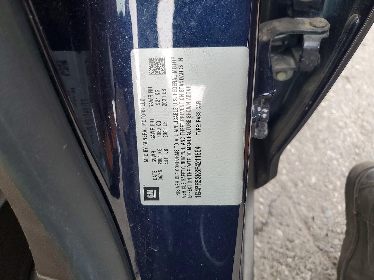 2015 BUICK VERANO