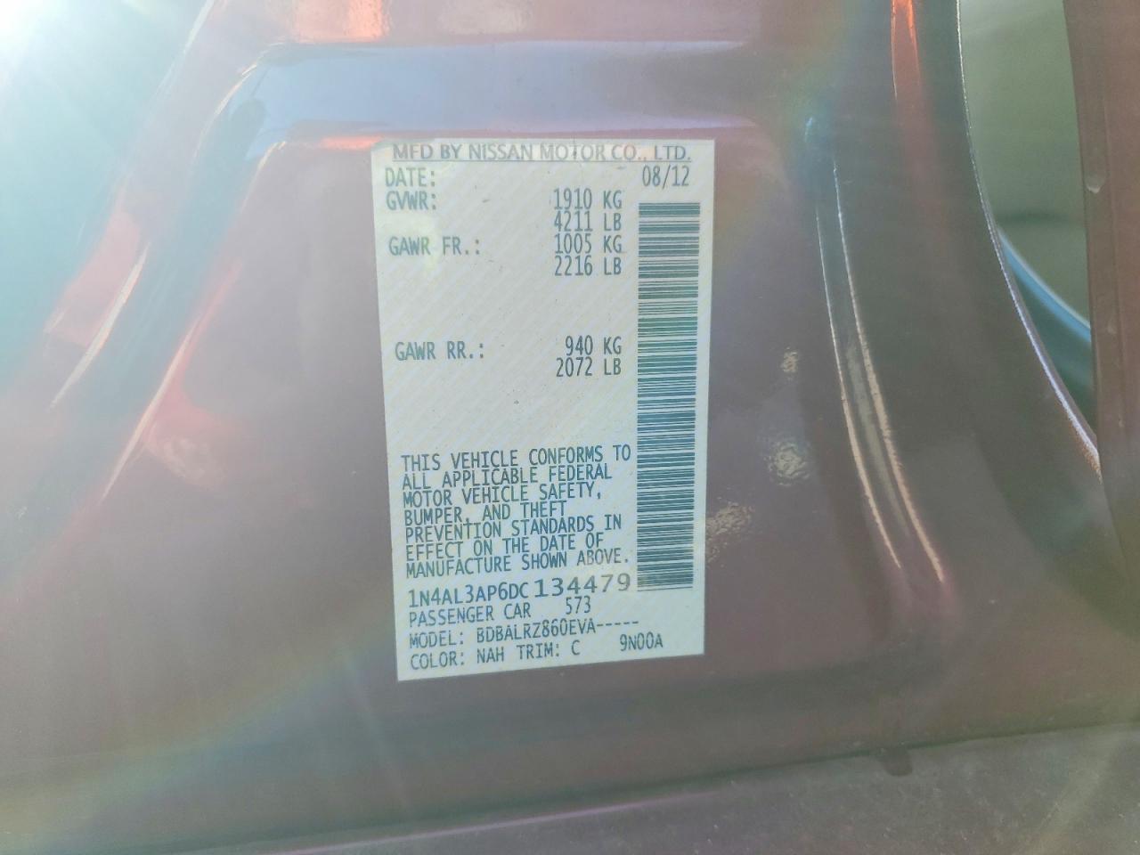 2013 NISSAN ALTIMA