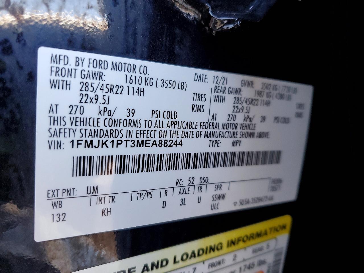 2021 FORD Expedition