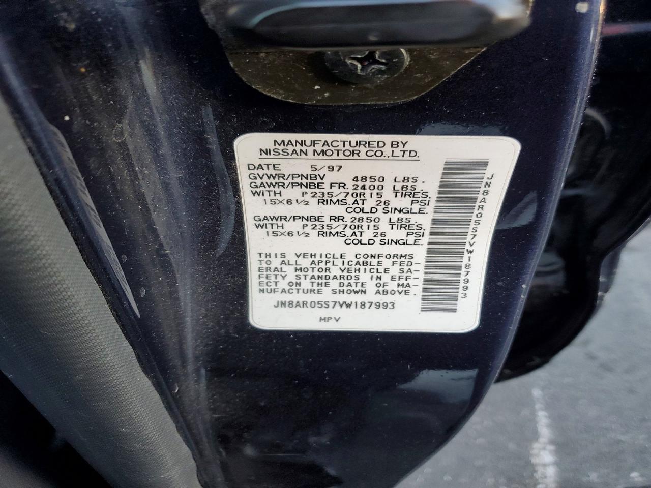 1997 NISSAN PATHFINDER