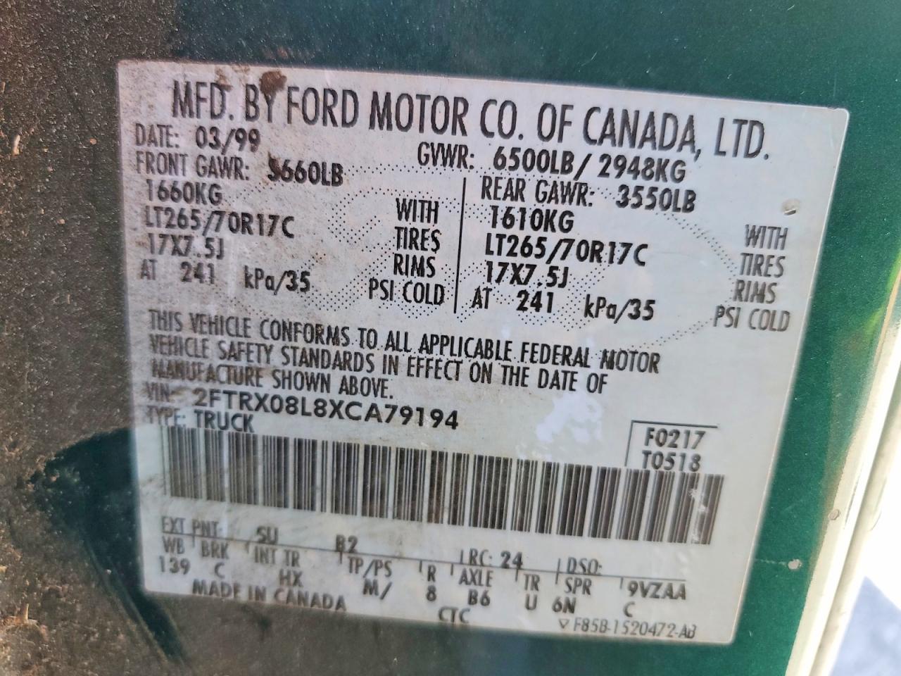 1999 FORD F-150