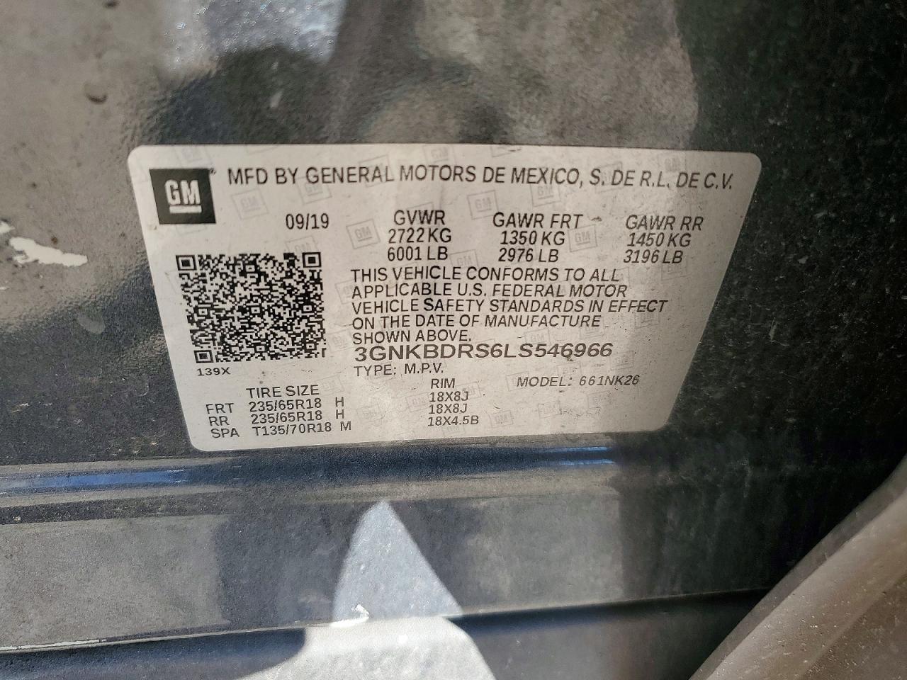 2020 CHEVROLET BLAZER