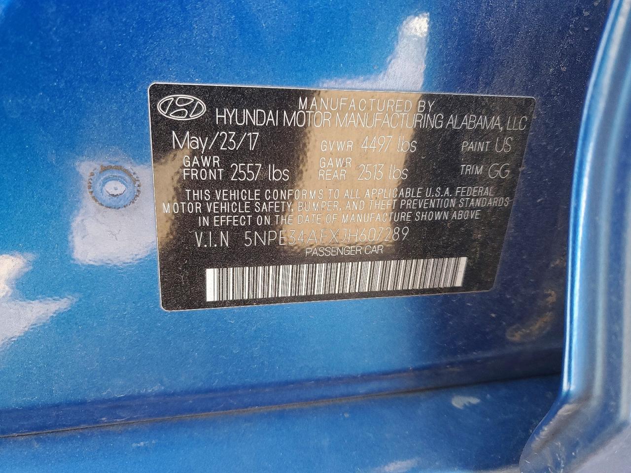 2018 HYUNDAI SONATA
