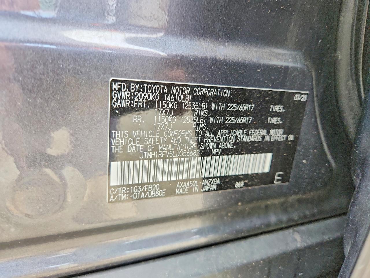 2020 TOYOTA RAV4
