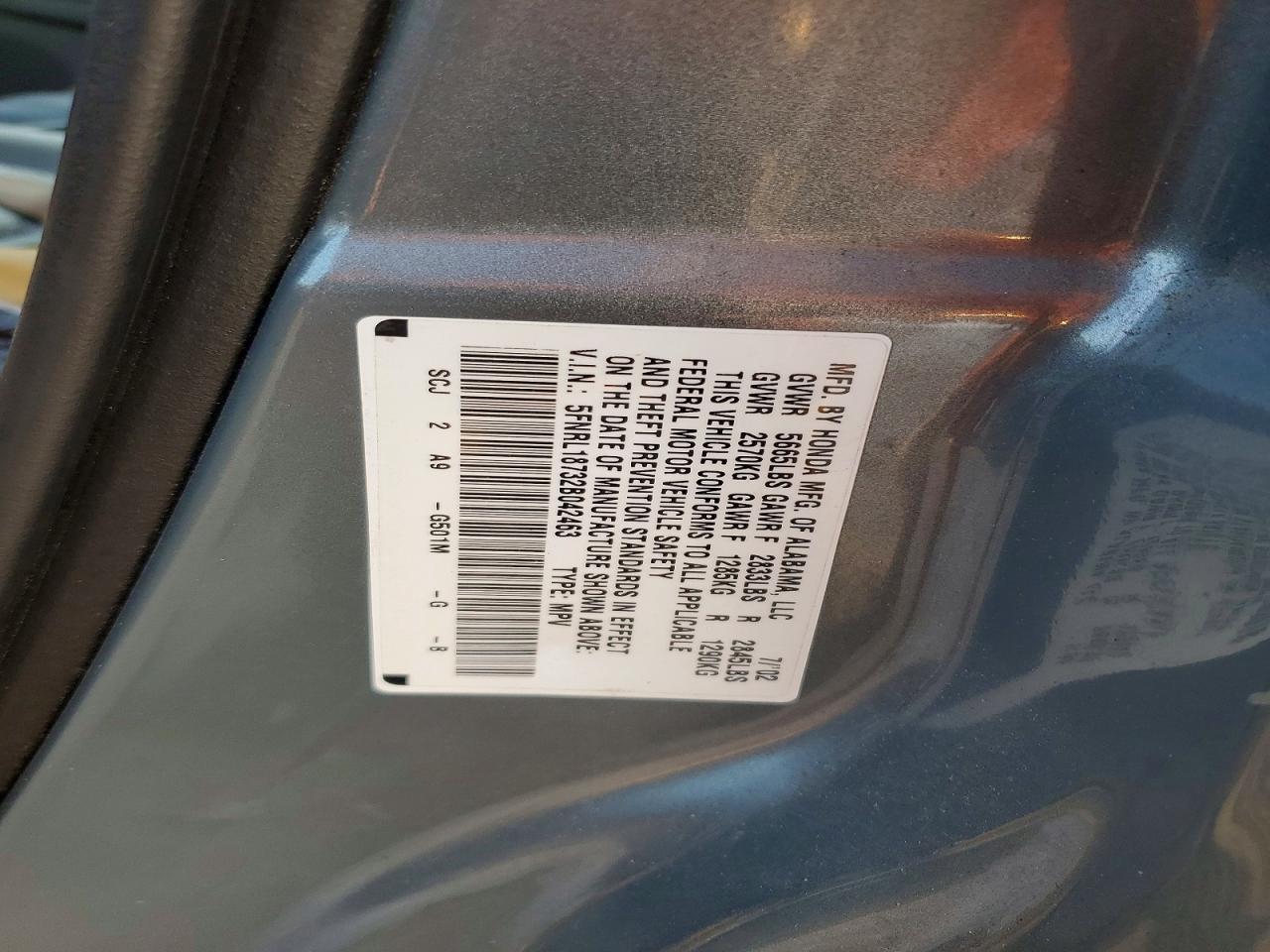 2002 HONDA ODYSSEY
