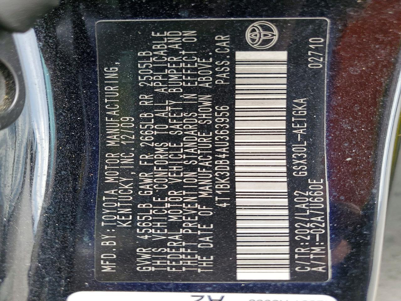 2010 TOYOTA Avalon