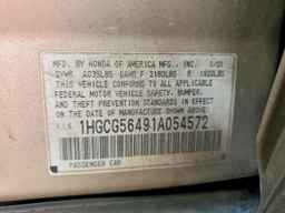 2001 HONDA ACCORD
