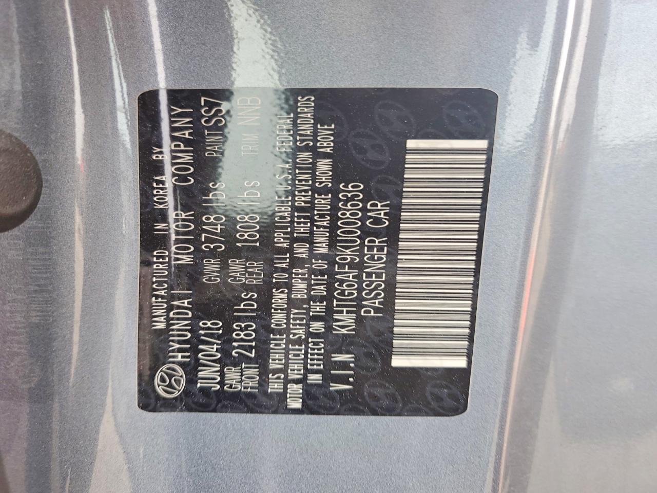 2019 HYUNDAI VELOSTER