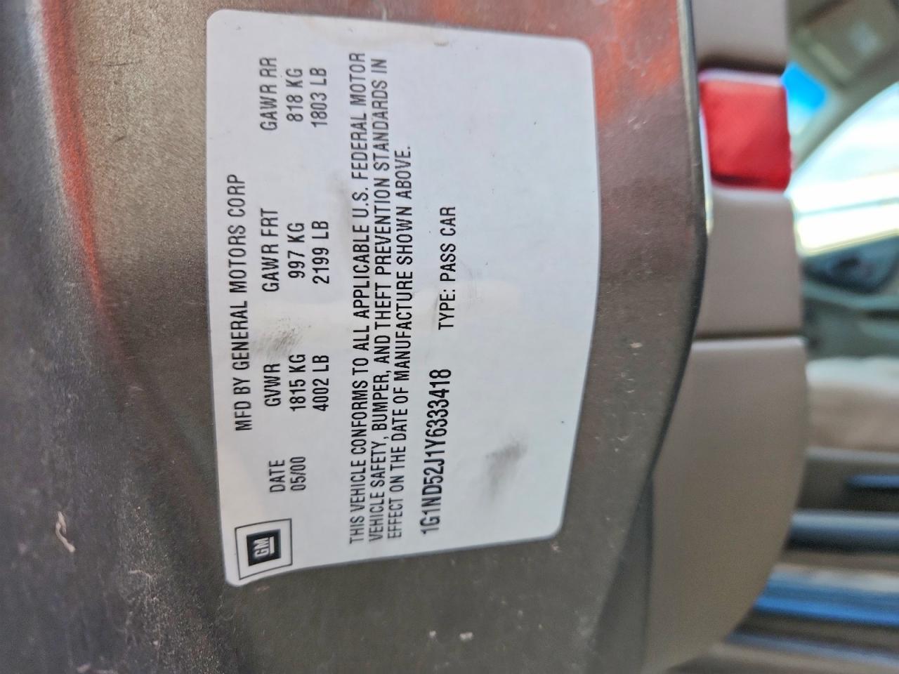 2000 CHEVROLET MALIBU